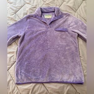 Jachs Cabin purple fleece pullover sweater